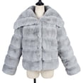 thumbnail image 4 of Hvobtty Veste en Molleton Décontractée à Manches Longues pour Femme, Manteau Chaud en Fausse Fourrure pour Femmes Dames Hiver Uni à Col Rabattu, 4 of 4