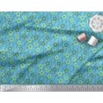 thumbnail image 2 of Soimoi Cotton Poplin Fabric Floral & Ogee Damask Print Sewing Fabric Yard 56 Inch Wide, 2 of 3