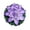Purple, variant on Flowers Home for Living Room and Entryway— Polyester for Indoor Use, 28 cm, Red