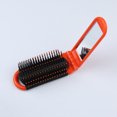thumbnail image 1 of Travel Comb Mirror Folding Hair Brush Professional Dual-Use Beauty Tools Handheld Comfortable Compact Hairdressing Massage Mini Beauty Tools Car Orange, 1 of 9