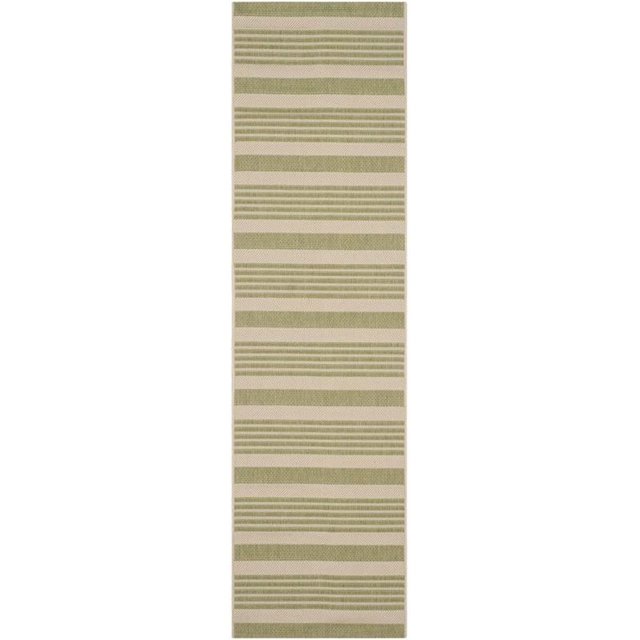 Safavieh Courtyard Beige Indoor Outdoor Rug - Runner 2'3" x 8'