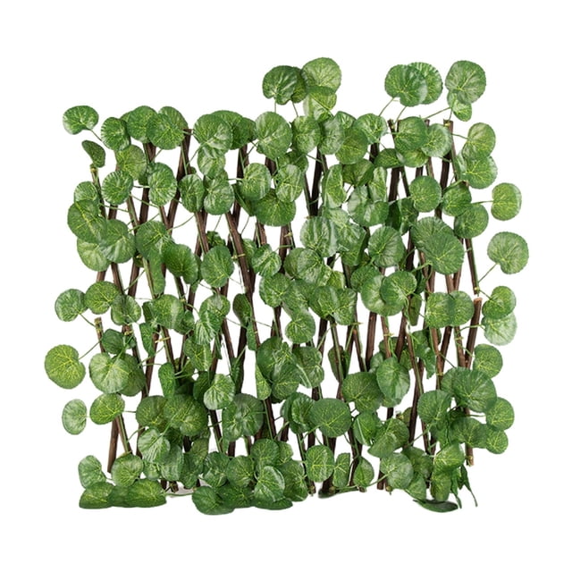 Garden Fence Trellis Privacy Screening Panel Indoor Backyard Decor Ornament Begonia Leaves