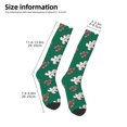 thumbnail image 2 of Wukai Bonhomme de Neige en Pain d'Épice pour Bas de Couleur Contrastée, Chaussettes Longues de Sport Entraînement Physique Adulte, Unisexe, 2 of 6