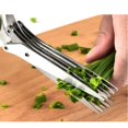 thumbnail image 5 of Herb Scissors, Multipurpose Kitchen Shears with 5 Stainless Steel Blades, Sharp and Anti-rust Herb Scissors Set for Cutting Cilantro Onion Salad Garden Herbs, 5 of 5