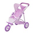 thumbnail image 1 of Teamson Kids Doll Stroller for Baby Dolls Jogging Purple/Stars, 1 of 4
