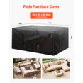 thumbnail image 2 of VEVOR Housse pour Meubles d'Extérieur de Patio 420D Imperméable Table Chaises Sofa 94x94 Pouces, 2 of 9