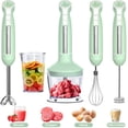 thumbnail image 1 of LINKChef Immersion Blender, 20-Speed 1000W 5-in-1 Immersion Hand Blender, Stick Blender with Turbo Mode, Baby Food Processor with Chopper, Blender for Kitchen with 600ml Beaker (Green), 1 of 8