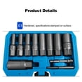 thumbnail image 2 of yeacher 7-Piece 3/8" 65mm Extended Bolt Extractor Set for Rusted, Stripped, and Broken Nuts/Screws, Chrome Molybdenum Steel, Red/Blue/Black Case (Random), 2 of 6