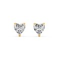thumbnail image 1 of Heart Birthstone Stud Earrings, 1 of 4