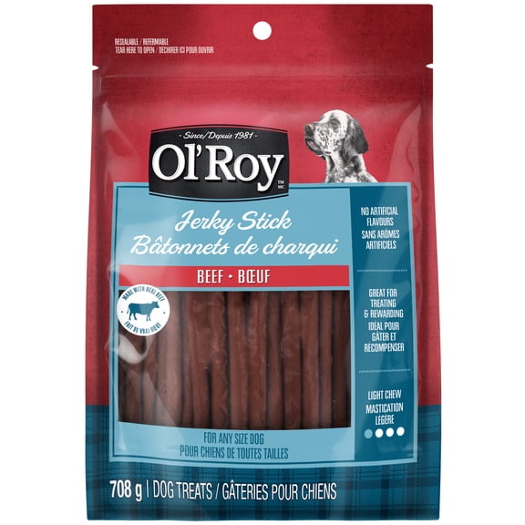 Gâteries pour chiens Bâtonnets de charqui Bœuf Ol’Roy, 708 g