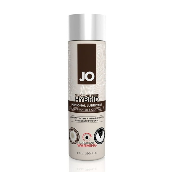 System JO Coconut Oil & Water Blend Based Lube, Silicone-Free Hybrid Thick Cream Lubricant