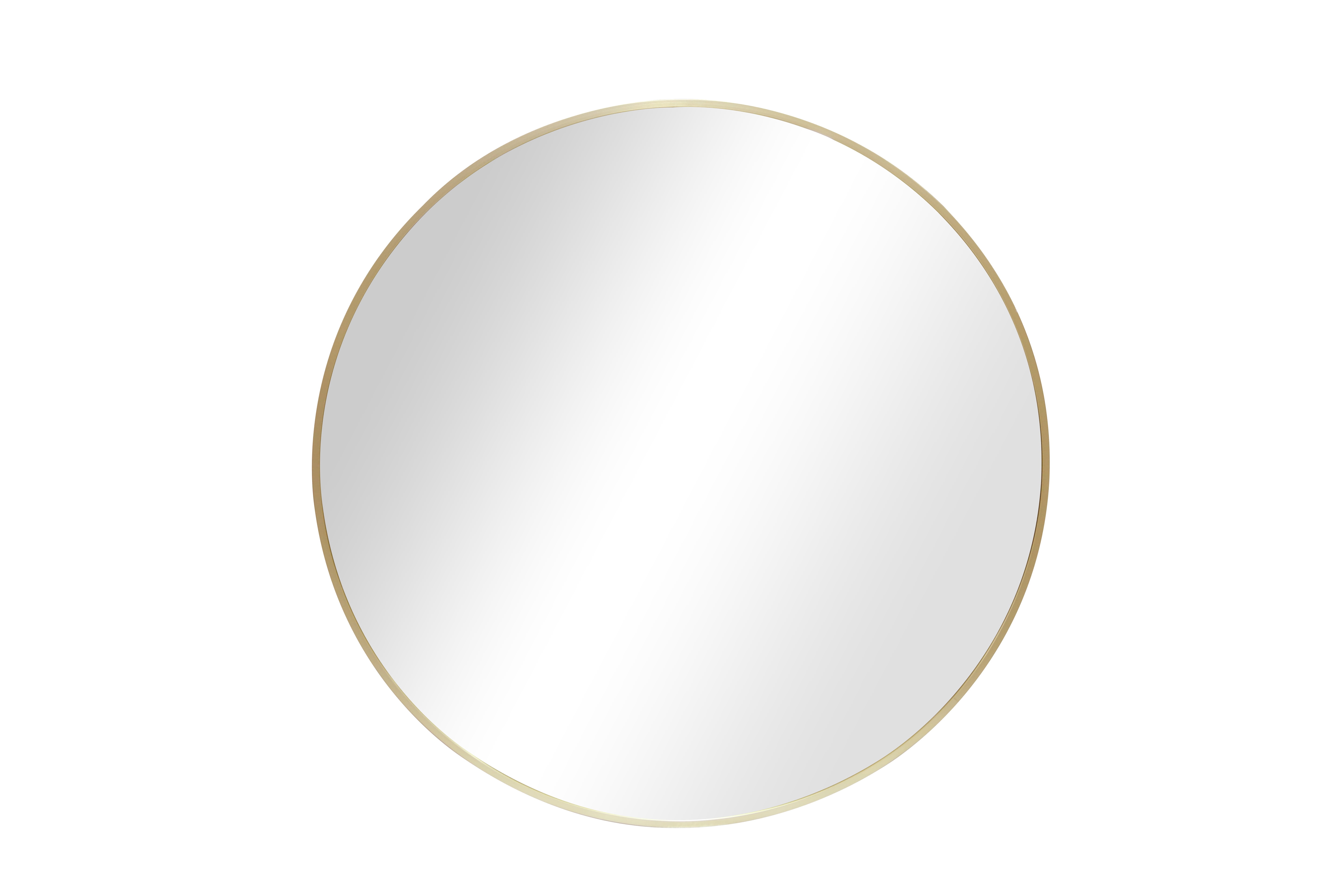 Better Homes & Gardens Miroir Mural Rond Doré de 28 pouces avec Cadre