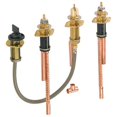 thumbnail image 1 of Delta Faucet Robinet Romain à Valve d'Entrée Rugueuse pour Robinet de Bain de Baignoire Romaine à 2 Poignées Delta avec Douches à Main R4707, 1 of 4