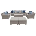 thumbnail image 1 of Coast 8 Piece Outdoor Wicker Patio Furniture Set in Beige, 1 of 2