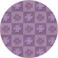 thumbnail image 1 of Ahgly Company Machine Washable Indoor Round Transitional Orchid Purple Area Rugs, 8' Round, 1 of 7