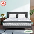 thumbnail image 1 of ViscoLogic Hamilton Queen Hybrid Mattress Made in Canada, Individual Pocket Coils, Foam Encasement, Edge Support, Medium-Firm & Pressure Relief, CertiPUR-US®, 1 of 6