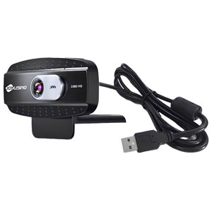 JOYUSING 1080P HD Webcam avec Microphone, Webcam pour la conférence de jeux, Ordinateur portable ou Webcam de bureau, USB Caméra d'ordinateur pour Windows, Linux, Mac OS , Chrome, Android