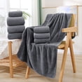 thumbnail image 2 of Sentmoon Bath Towel Set Eight Pieces Of Velvet Square Towel Towel Bath Towel Plain Household Bath Wash Face Wipe Dry Absorbent Soft Household Set Pool Towels Towel for Resort & Home, 2 of 7