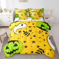 thumbnail image 1 of YST Pumpkin Decor 7-Piece Halloween Comforter Set, Cartoon Ghost Theme, King Size (7 Count), 1 of 5