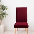thumbnail image 4 of Deals Violete Solid Color Brushed High Elastic Chair Cover Soft And Comfortable Chair Seat Cover -proof And Dirt- Chair Slipcover Suitable For Dining Chair, 4 of 4