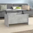 thumbnail image 1 of vidaXL Coffee Table Concrete Grey 80x55.5x41.5 cm Engineered Wood, 1 of 5