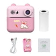 thumbnail image 2 of 1080P  Print Camera Portable Mini Photo Printer for Children with 1200W Camera 2.4'' Screen with 1 Print Paper Roll Suitable for Journal Notes Memo Birthday Gift Girls Boys, 2 of 7