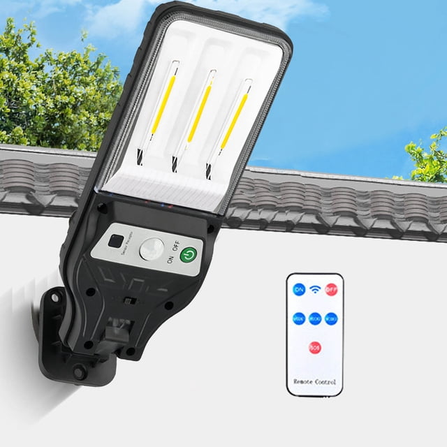 Lampes Solaires d'Extérieur, Lampe à Filament de Tungstène à Énergie Solaire avec Détection du Corps Humain, Lampadaire d'Extérieur Mural Intégré pour la Route, Lampe de Cour Domestique à Énergie Solaire, Lampes Solaires d'Extérieur