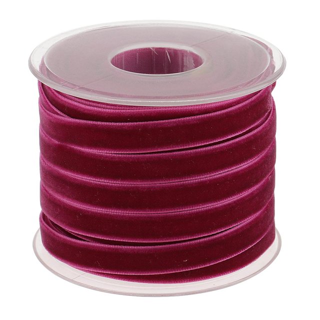 jifeng 1 Roll 20 Yard Velvet Ribbon Belt 10mm for DIY Gift Wrapping Packing fuchsia as described