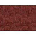 thumbnail image 1 of Ahgly Company Tapis d'Intérieur Rectangulaire Transitionnel Rouge Foncé Lavable à la Machine, 2 Pieds x 4 Pieds, 1 of 7