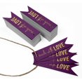 thumbnail image 3 of Inkdotpot Pack Of 50 Made With Love Text Favor Paper Tags Craft Real Gold Foil Hang Tags, 3 of 6