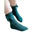 thumbnail image 4 of Kmbangi Kids Socks Toddler Solid Color Short Tube Socks with Big Bowknot, 4 of 9