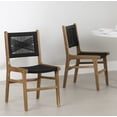 thumbnail image 1 of South Shore Balka Woven Rope and Teak Dining Chair, Set of 2, in Rattan and Natural, 1 of 11