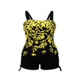 thumbnail image 4 of Women Plus Size Tankini Swimsuits Two Piece Swim Top Shorts Tummy Control Bathing Suits Swimwear, 4 of 7