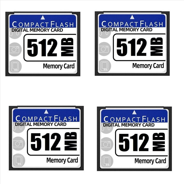 4X 512MB Compact Flash Memory Card for Camera, Advertising Machine, Industrial Computer Card,4 x Compact Flash Card,White&blue