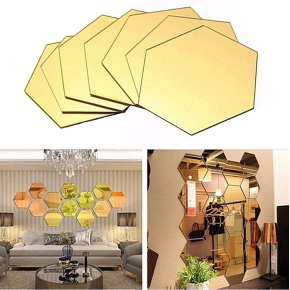 Acrylic Mirror Wall Sticker Decorative Adhesive Wall Art | Removable Home Decor Diy | Self-Adhesive Mirror Tile for Living Room Bedroom Dining Room Tv Sofa Wall Wardrobe