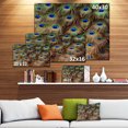 thumbnail image 3 of Plumes de Queue de Paon en Gros Plan - Impression sur Toile Animale, 3 of 4