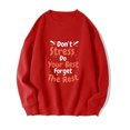 thumbnail image 1 of Chandails à Capuchon Mode pour Femmes 2023 Mode Femme Imprimé Col Rond Manches Longues Chandails Sans Capuche T-Shirt Hauts Amples Blouse Rabais de 50 % Liquidation Costumes d'Halloween/Noël, 1 of 2