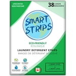 Smart Strips™ - Laundry Detergent Strips (38 Loads) - (UNSCENTED) Hypoallergenic, Eco Friendly, Plastic-Free and Compostable Laundry Sheets. Ultra-Concentrated Eco Strips for Sensitive Skin