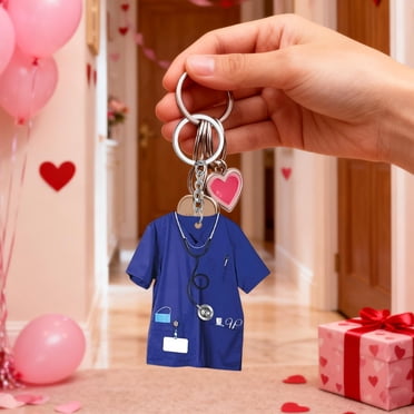 2D Acrylic Nurse Uniform Pendant (No Keyring), Custom Healthcare Worker Decor for Nurses' Day, Durable Portable Decor Accessory, Commemorative Gift for Nurses Collectible Souvenir Favors