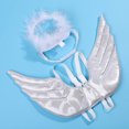 thumbnail image 1 of OULII 1Pcs Warmth In Cold Season Pet Costume With Angel Wings For  Cats, 1 of 5