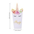 thumbnail image 4 of MasteelfCA 24Pcs Decorative Popcorn Snack Boxes Premium Paper Rainbow Unicorn Pattern Candy Treat Boxes Popcorn Container for Baby Shower Birthday Party, 4 of 7