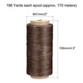 thumbnail image 2 of Unique Bargains 186 Yards 210D/1mm Leather Sewing Thread Polyester Waxed Cord, Brown, 2 of 5