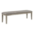 thumbnail image 1 of Pemberly Row Contemporary Wood and Fabric Bench in Brownish Gray, 1 of 6