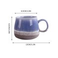 thumbnail image 4 of Large Capacity Ceramic Mugs with Kiln Turned Finish, Durable Household Office Drinking Cups Elegant Design, Versatile Coffee Tea Cups for Home Kitchen Workplace Comfortable Grip, 4 of 7