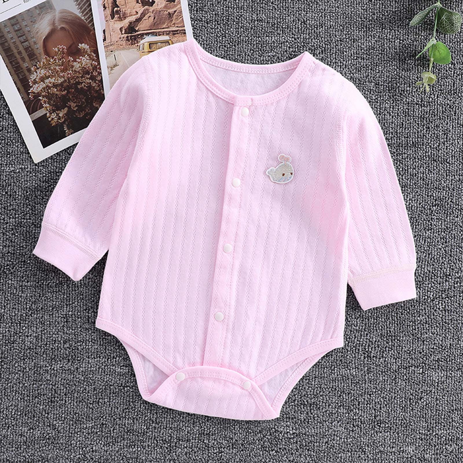 JMYHOAM Baby Onesie Baby Carrier Wrap Sling for Newborns Bodysuit Long Sleeves Four Seasons Children's Clothes Cotton Pajamas Romper Crawling Clothes (3 Months)