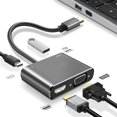 thumbnail image 4 of Type-C Hub To USB Lightweight Silver Hub for Home Travel Business Office, 4 of 8