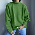 thumbnail image 2 of AherBiu Plus Size Sweaters for Women Ribbed Knited Long Sleeve Turtleneck Tops Loose Fitted Winter Pullover Sweaters, 2 of 6