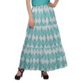 thumbnail image 1 of Moomaya Jupe Longue Imprimée pour Femmes Style Portefeuille Grande Taille Jupe Maxi à 3 Niveaux, 1 of 6