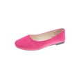 thumbnail image 1 of MAWCLOS Chaussures Décontractées pour Femmes Chaussures de Marche Confort à Enfiler Ballerines Mode Bout Carré Ballerine de Soirée Prune Rouge 5, 1 of 3