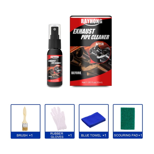 Exhaust Pipe Rust Converter Spray, Anti-Corrosion Coating for Metal Surfaces, Environmentally Friendly Water-Based Formula